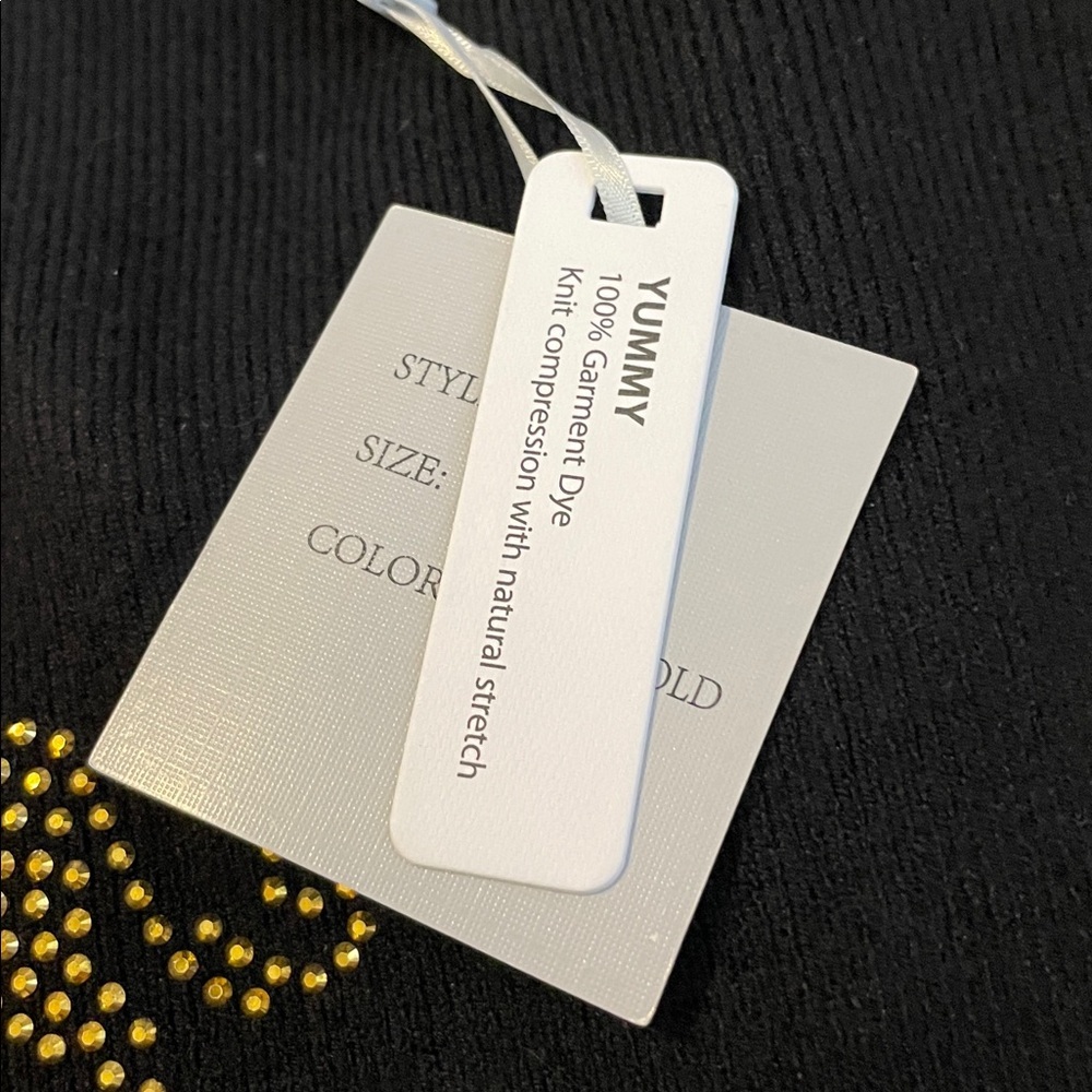 LIV Milano Black Sweater with Gold Leopard Design - Picture 7 of 10